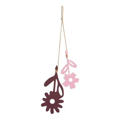 Pink and Maroon Metal Daisies Wall Hanging Pink and Maroon Metal Daisies Wall Hanging