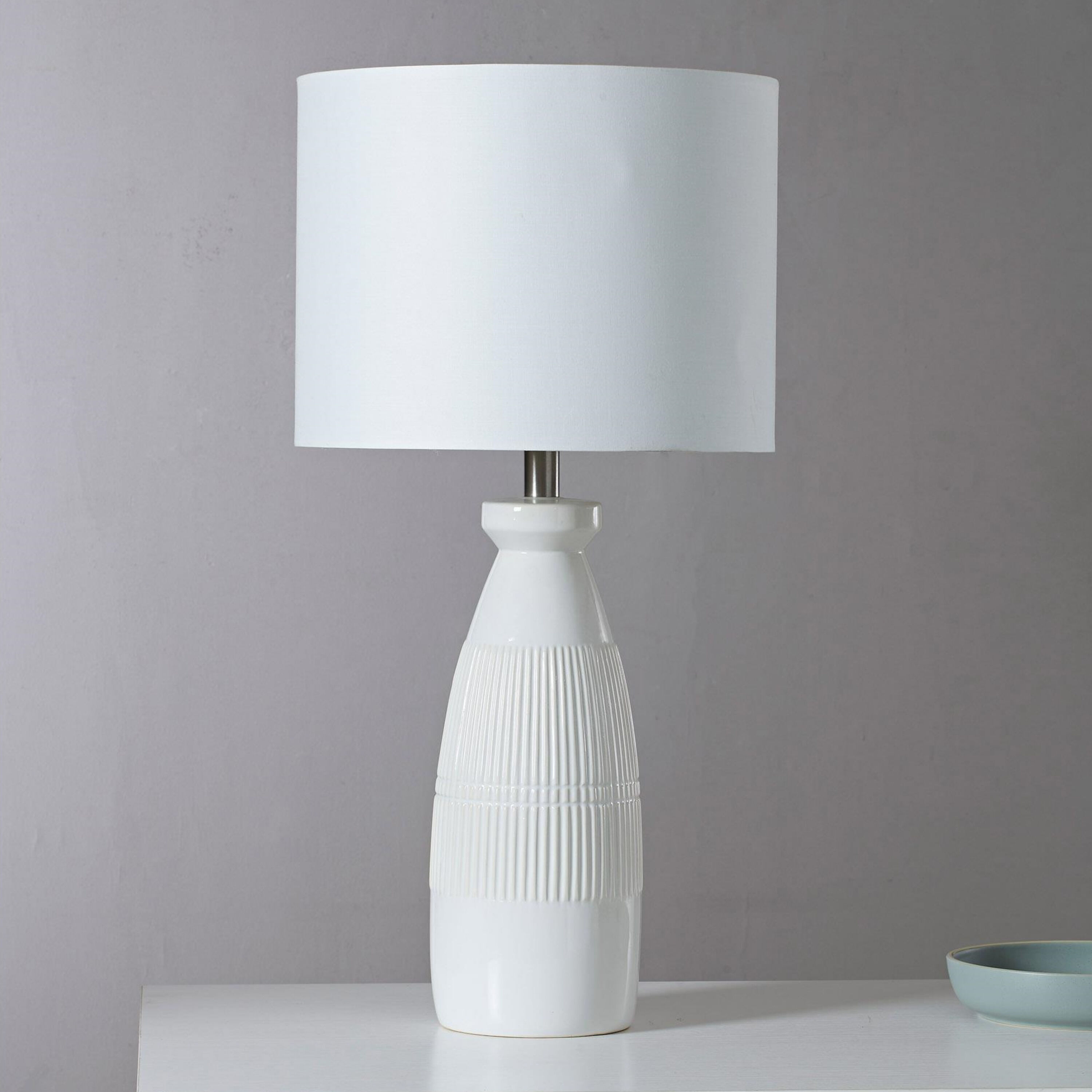 White textured lamp cheap