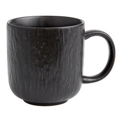 Stella Matte Black Textured Ceramic Mug