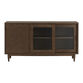 Kellen Fluted Glass and Vintage Walnut Sideboard image number 2