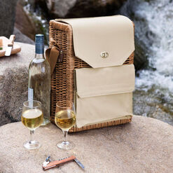 Picnic Time Corsica Willow Wine and Cheese Picnic Basket