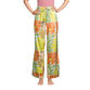 Multicolor Satin Retro Floral Pajama Collection image number 2