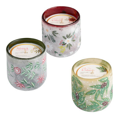 Vintage Winter Forest Hand Painted Scented Candle Vintage Winter Forest Hand Painted Scented Candle