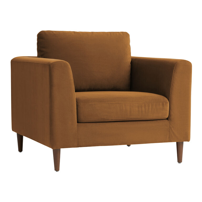 Camile Velvet Upholstered Chair image number 1