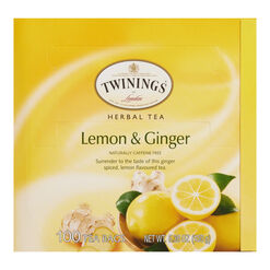 Twinings Lemon & Ginger Tea 100 Count