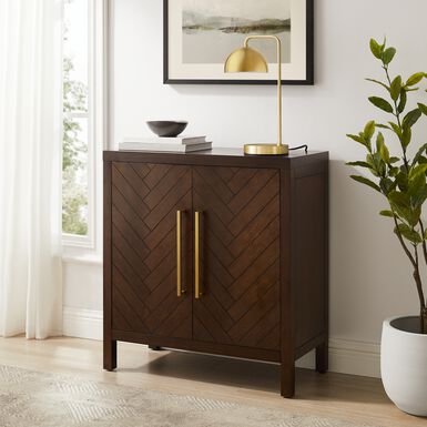Dominique Wood Herringbone Storage Cabinet Dominique Wood Herringbone Storage Cabinet