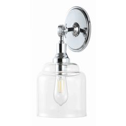 Lansor Chrome And Glass Wall Sconce