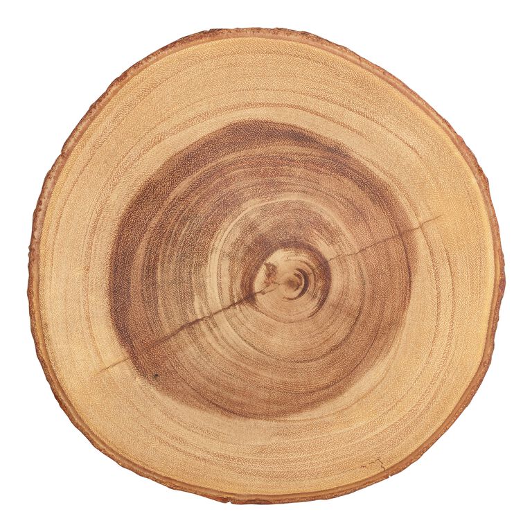 Wood Bark Pedestal Stand image number 2