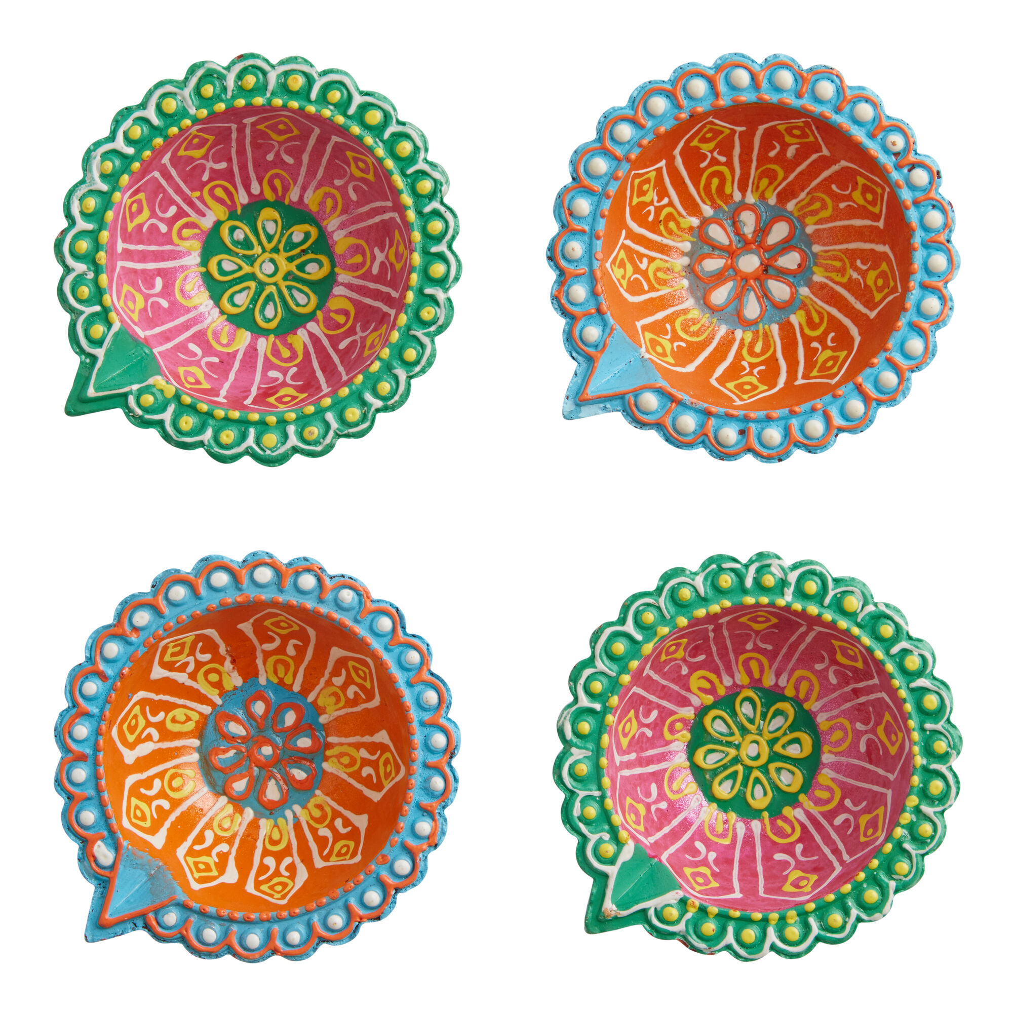 CRAFT Diwali Terracotta Diya Lamp 4 Pack image number 2