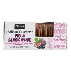 Olina's Fig & Black Olive Artisan Crackers