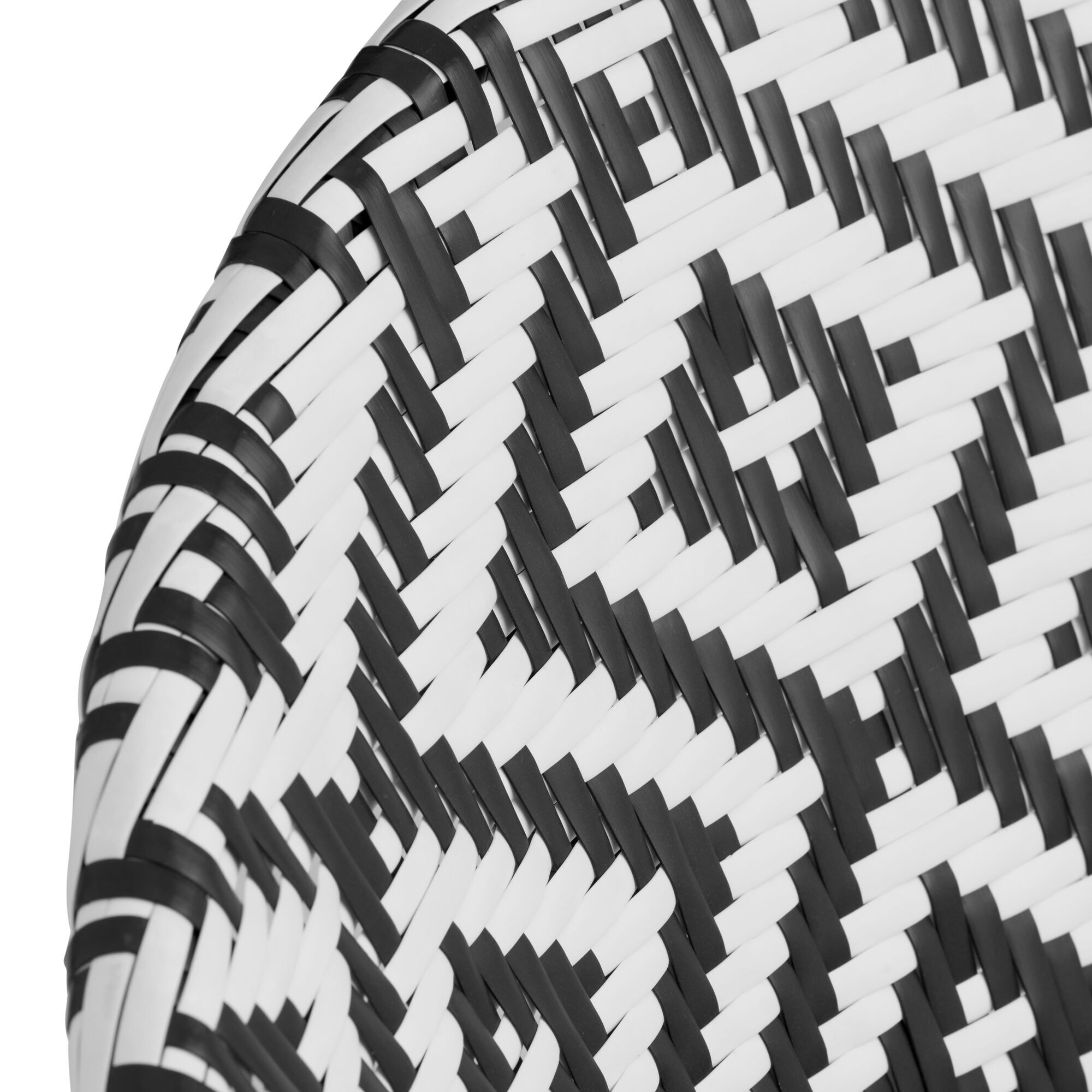 Camden Round Patterned All Weather Wicker Outdoor Chair World Market
