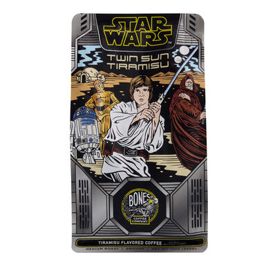 Bones Star Wars Twin Sun Tiramisu Ground Coffee 12 Oz. Bones Star Wars Twin Sun Tiramisu Ground Coffee 12 Oz.