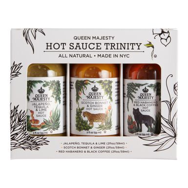 Queen Majesty Hot Sauce Trinity 3 Pack Queen Majesty Hot Sauce Trinity 3 Pack