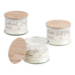 Frosted Glass 2 Wick Scented Candle Collection