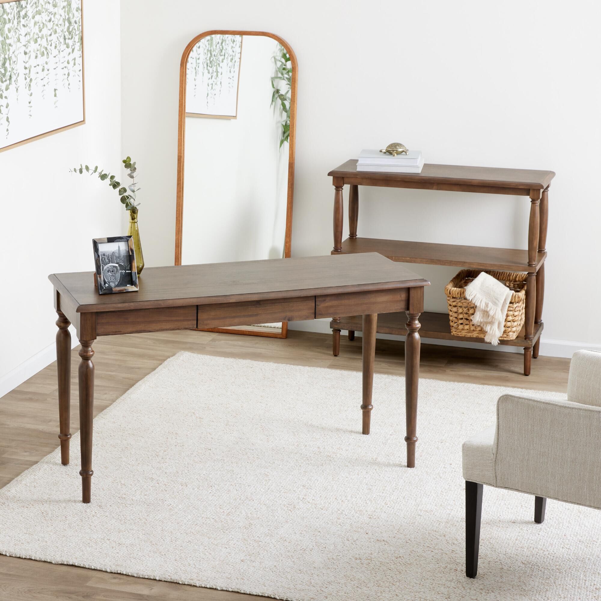 World market walnut shop desk