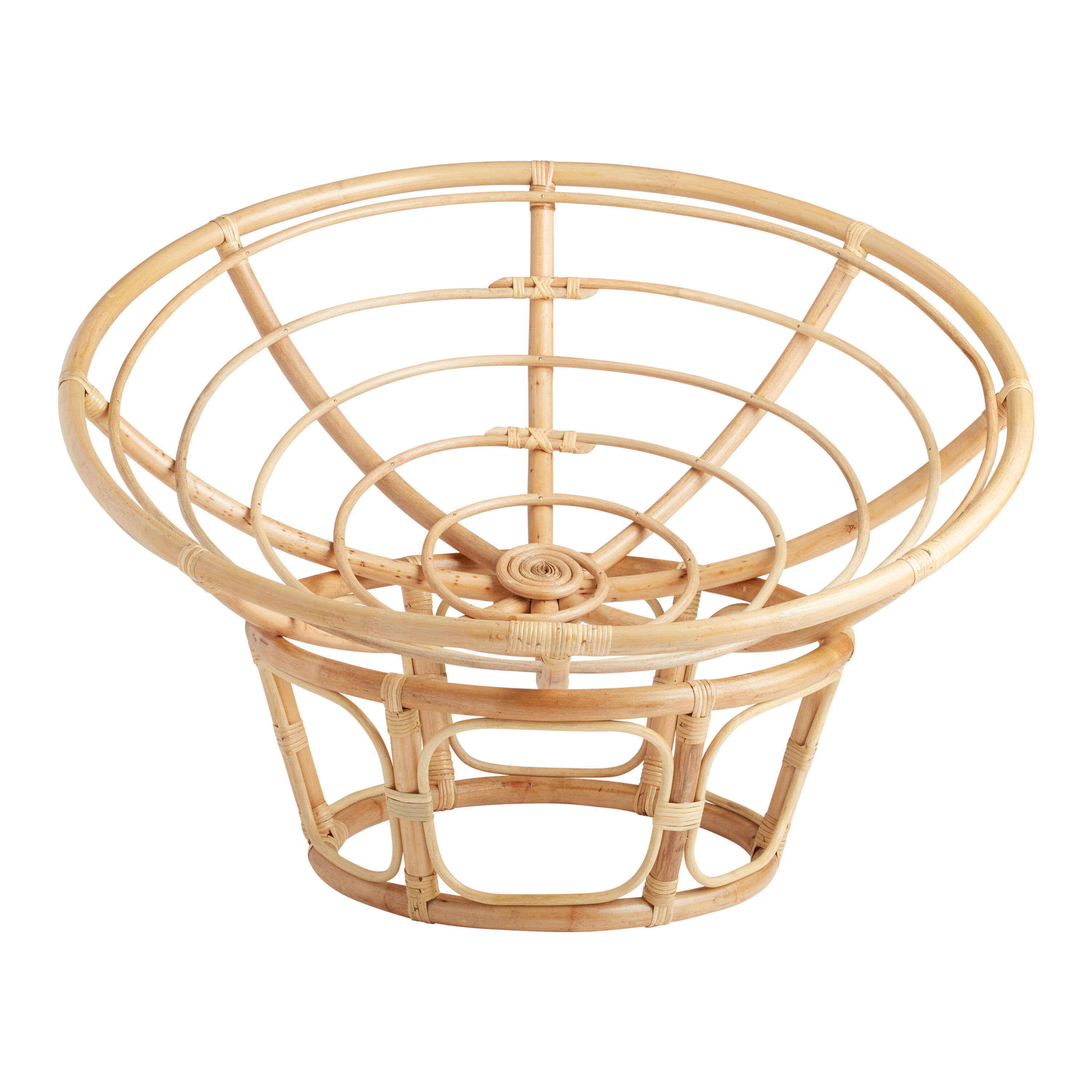 Papasan Chair Frame and Sherpa Cushion Collection World Market