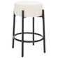 Barlow Metal and Boucle Backless Upholstered Counter Stool image number 0