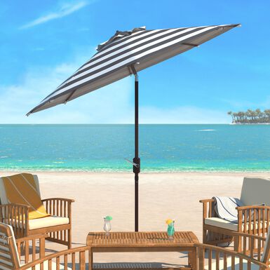 Striped 9 Foot Tilting Patio Umbrella Striped 9 Foot Tilting Patio Umbrella