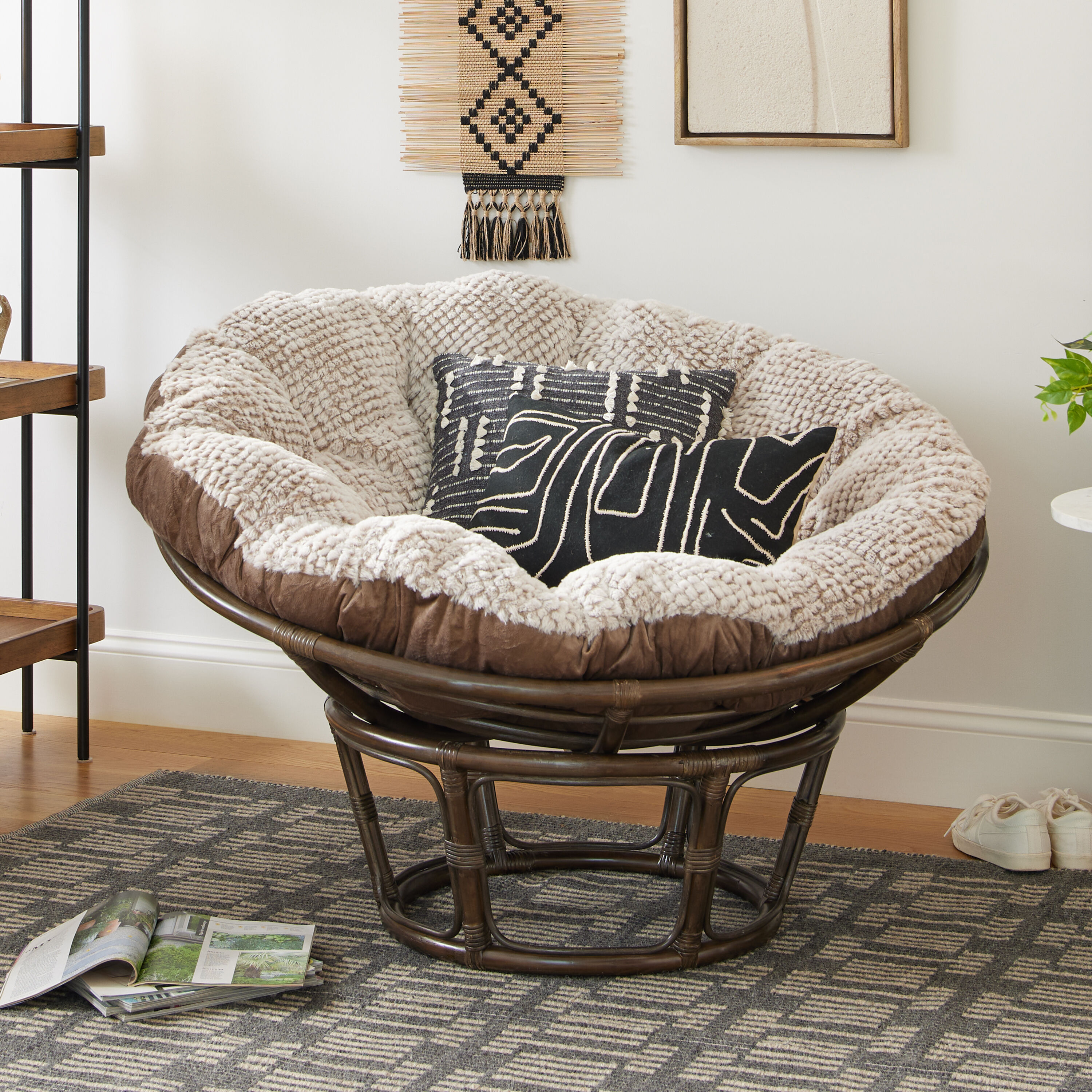 Ivory fringe pillow store
