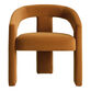 Eros Velvet Curved Upholstered Dining Armchair Set of 2 image number 2