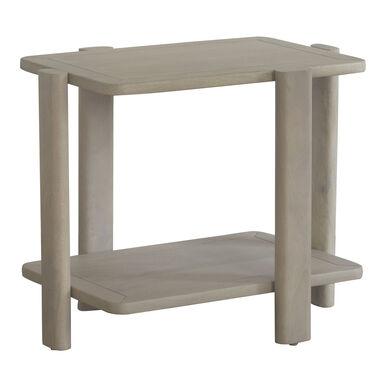 Domitia Wood Side Table with Shelf Domitia Wood Side Table with Shelf