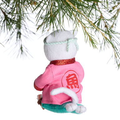 Fabric Sushi Cat Ornament Fabric Sushi Cat Ornament