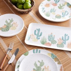 Desert Cactus Melamine Dinnerware Collection