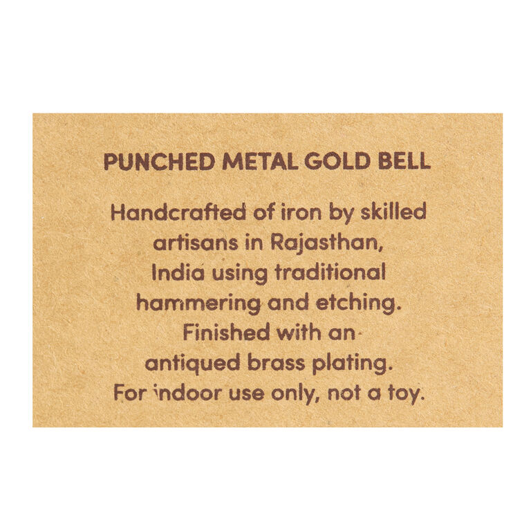 Large Iron Indian Cow Bell From Rajasthan Large Iron Indian Cow Bell From Rajasthan