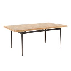 Anders Reclaimed Pine and Metal Dining Table