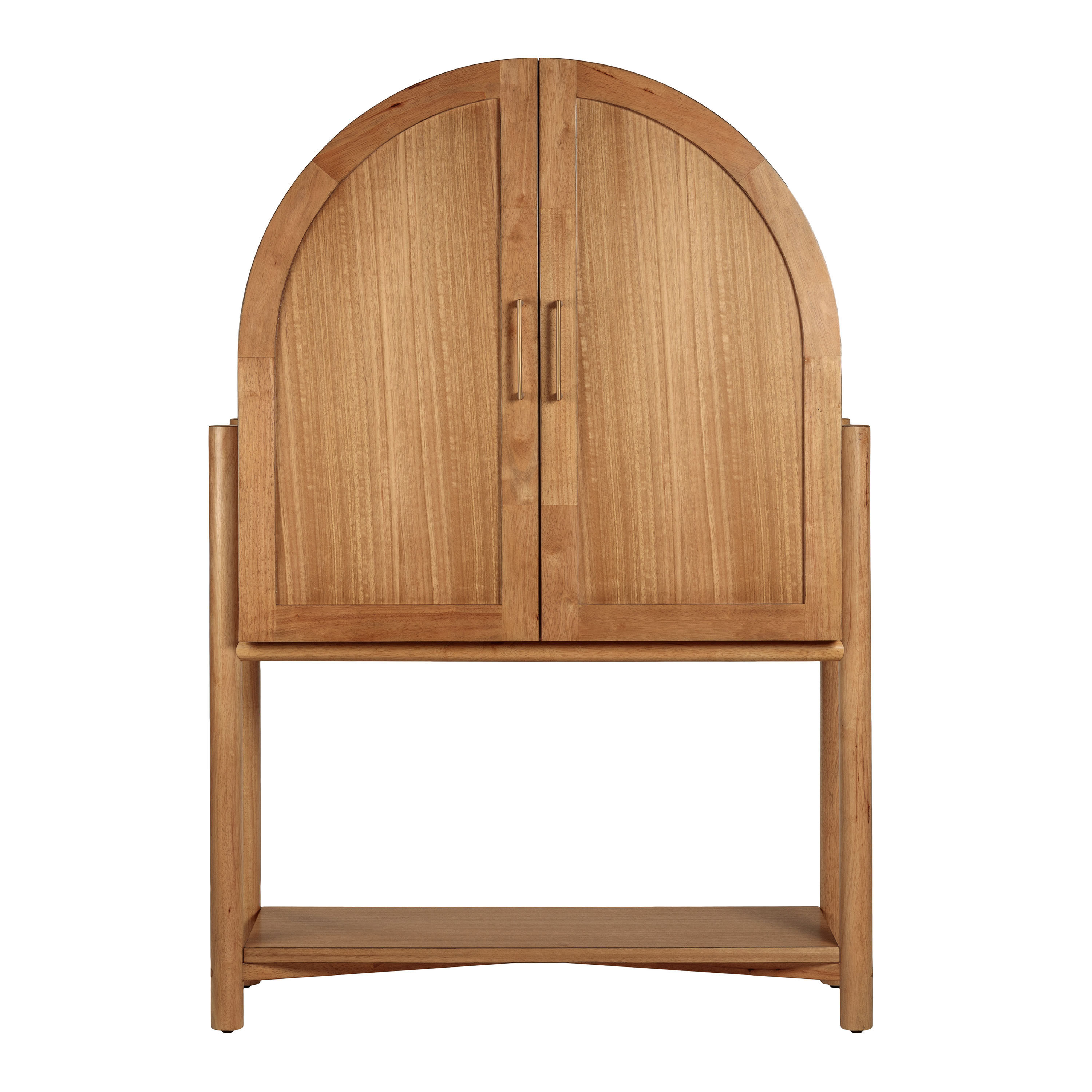 Hadden Wood Arch Bar Cabinet World Market