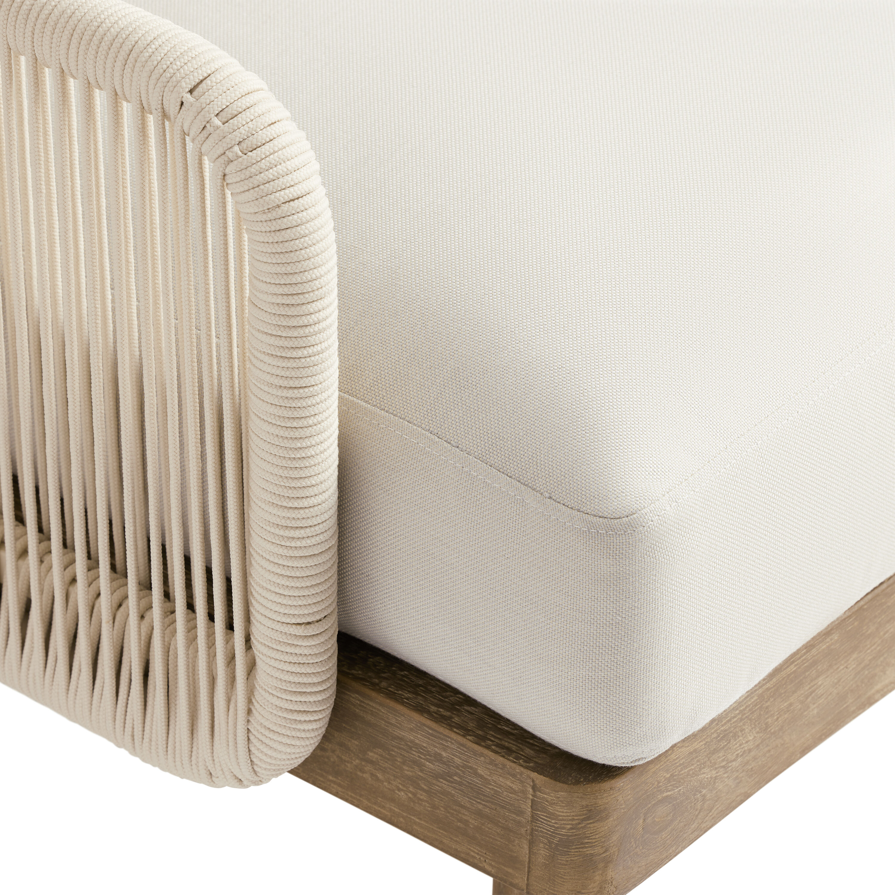 Sorano Nautical Rope Modular Outdoor Left End Chair image number 4