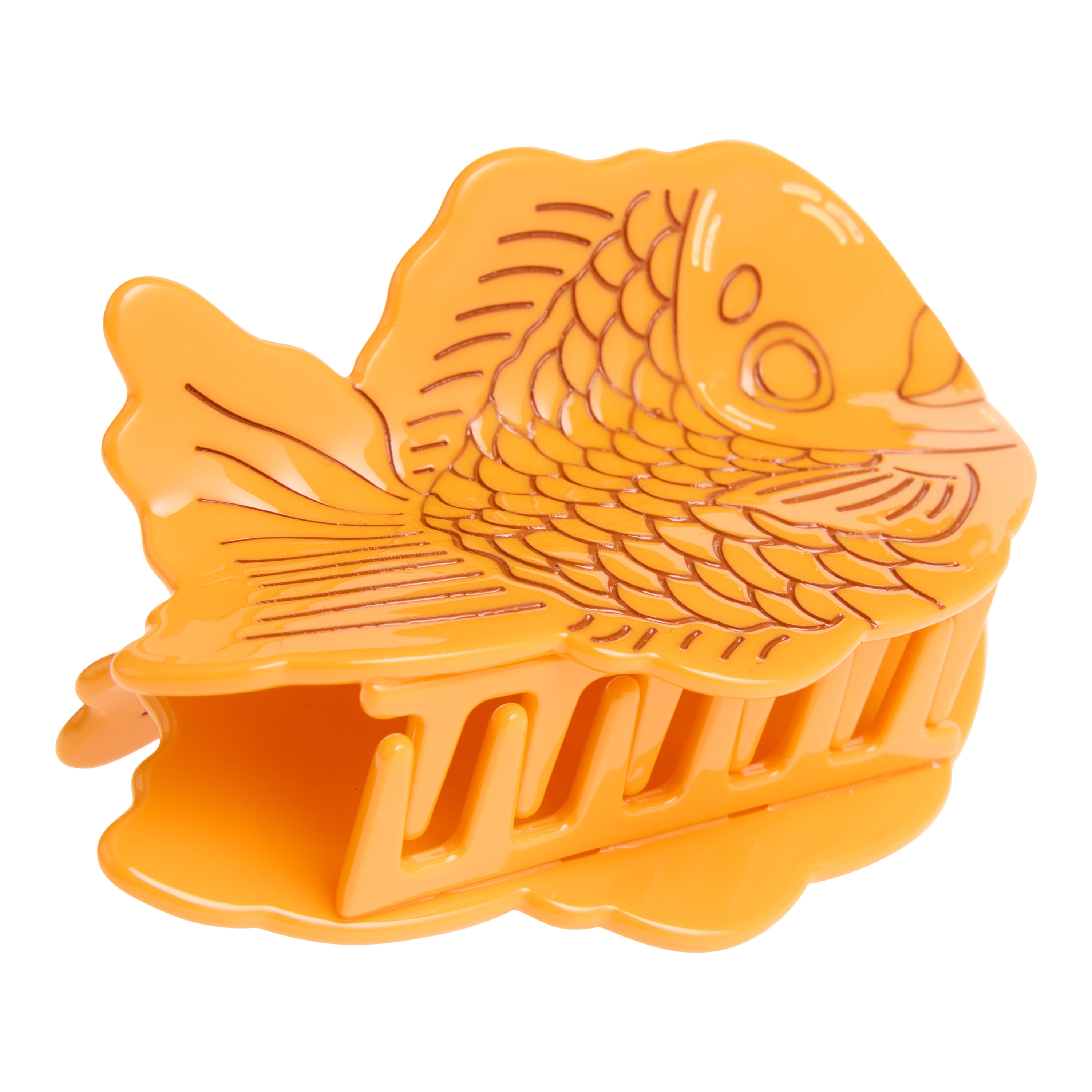 Orange Taiyaki Acrylic Claw Clip image number 0