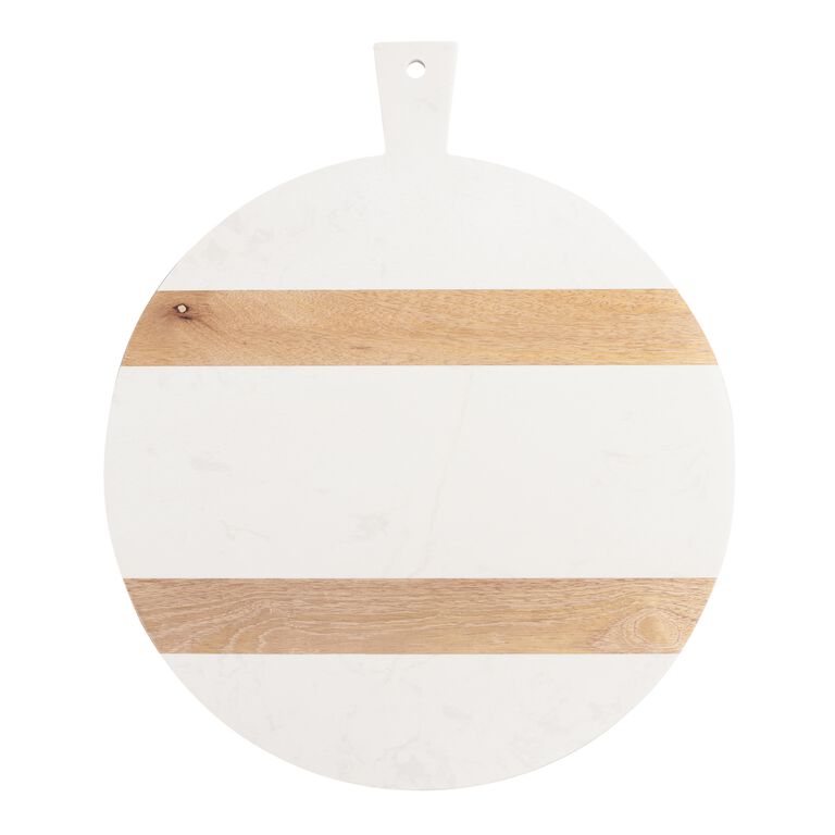 NEW White Marble Wood Square Cutting Board - Charcuterie gifts — Fancy That