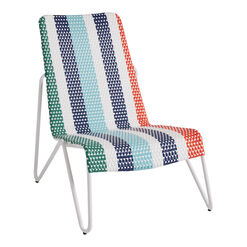 Soledad Multicolor All Weather Wicker Outdoor Lounge Chair