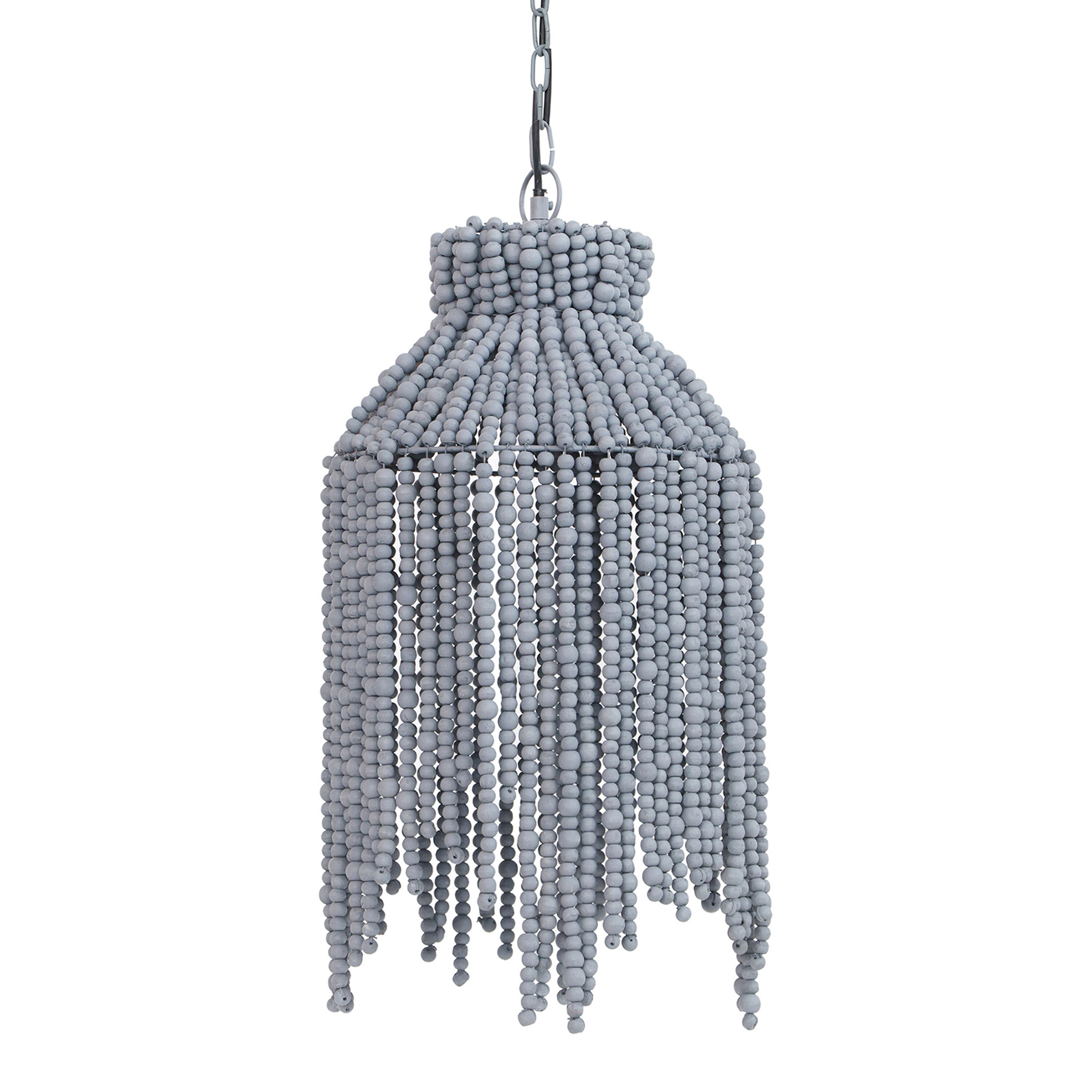 Grey beaded light shade hot sale