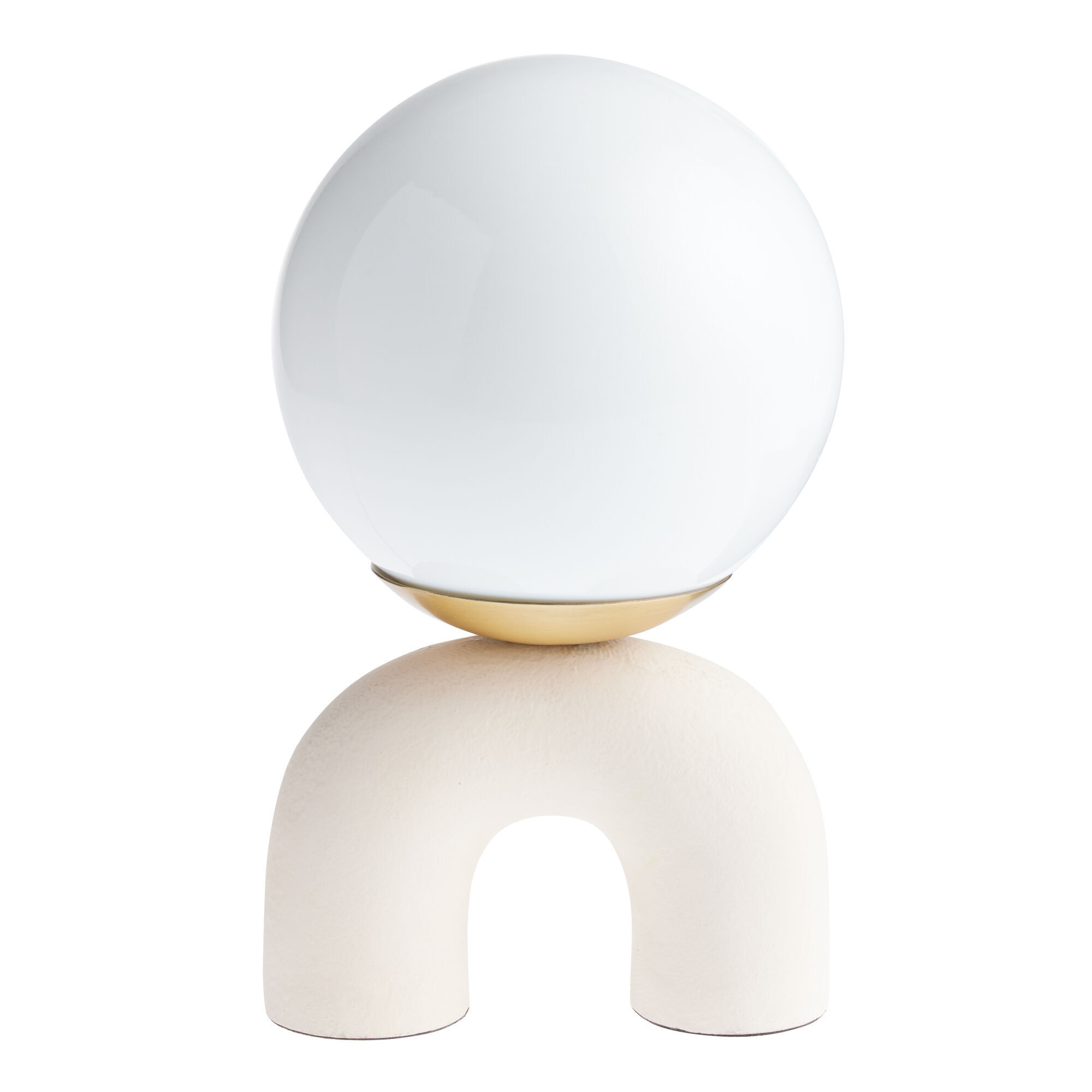 White sales globe lamp