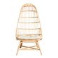 Fallon Natural Rattan Cocoon Chair with Cushion image number 2