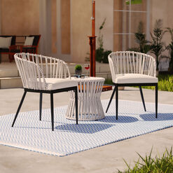 Salinas All Weather and Metal Outdoor Chair 2 Piece Set