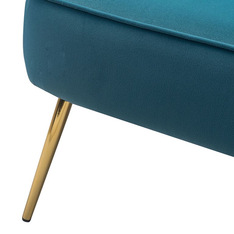 Gretna Velvet Channel Back Upholstered Chair image number 6