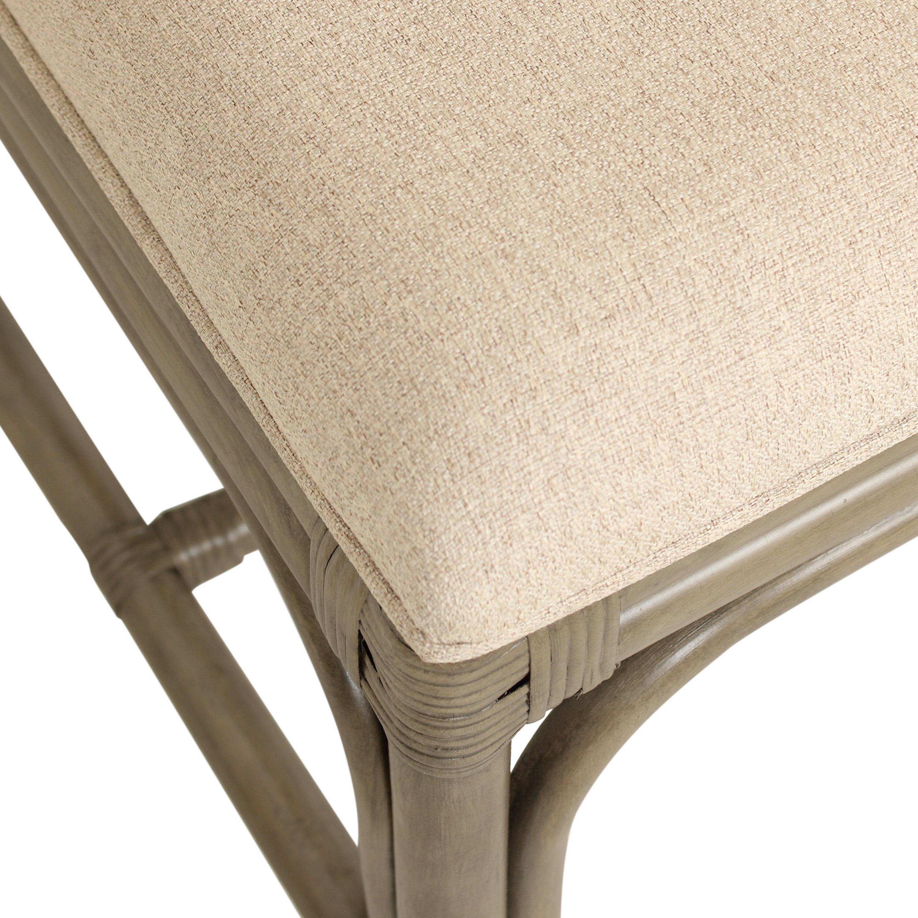 Minerve Rattan Geo Upholstered Dining Chair 2 Piece Set image number 5