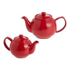 Price and Kensington Red Ceramic British Teapot