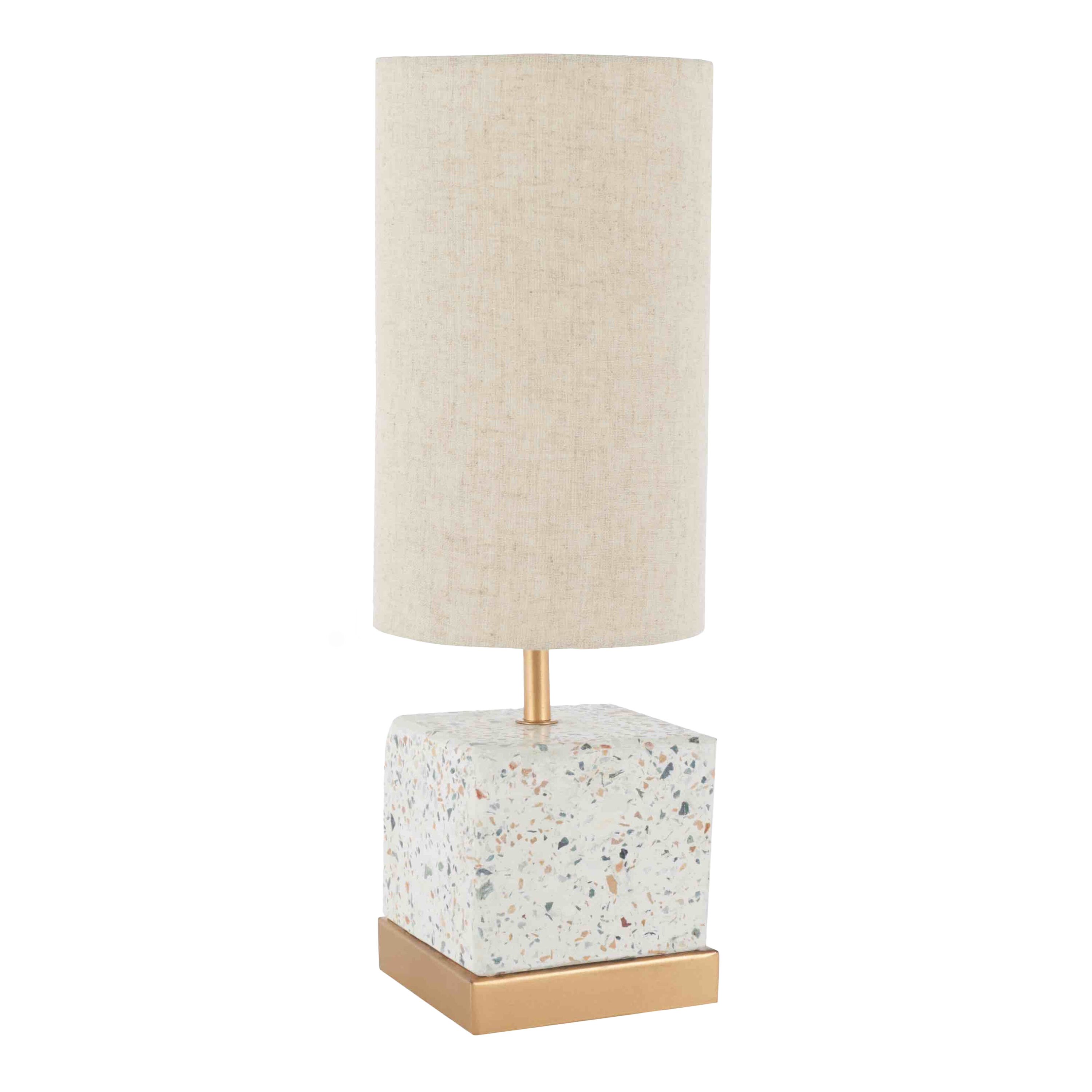 Serena Speckled Concrete Terrazzo Accent Lamp by World Market