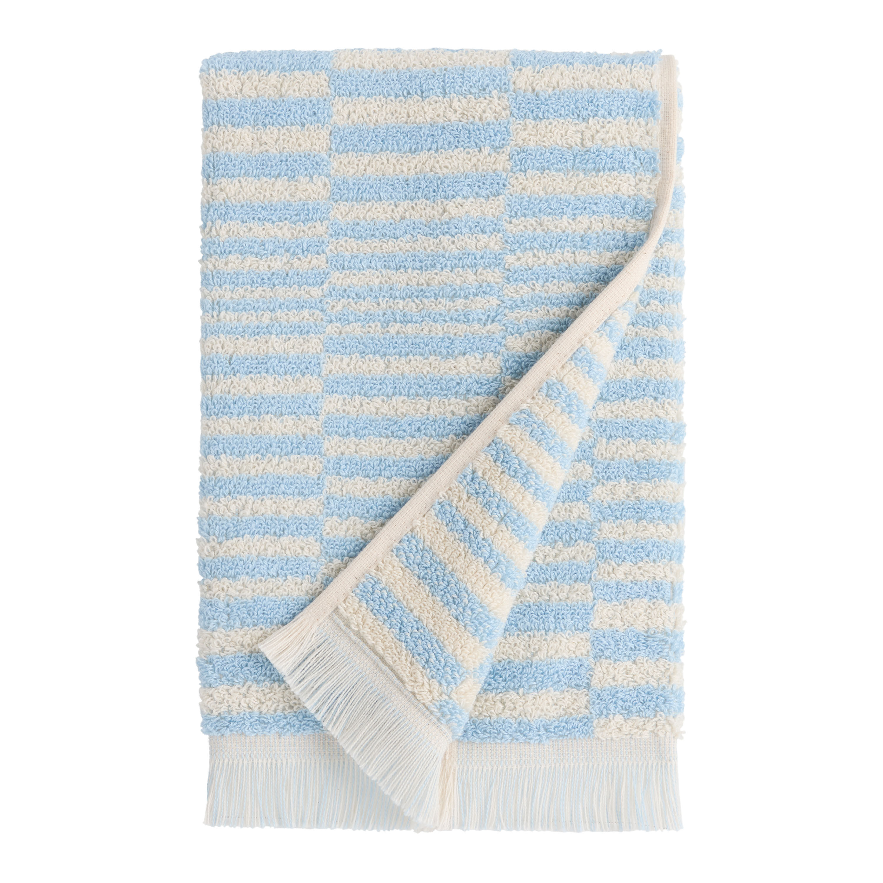 Mindee Ivory Abstract Check Towel Collection image number 4