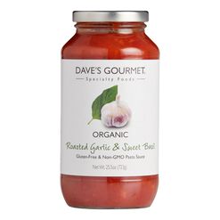 Dave's Gourmet Organic Roasted Garlic and Basil Pasta Sauce