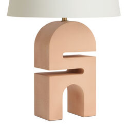 Solenn Light Sand Ceramic Sculpture Table Lamp Base