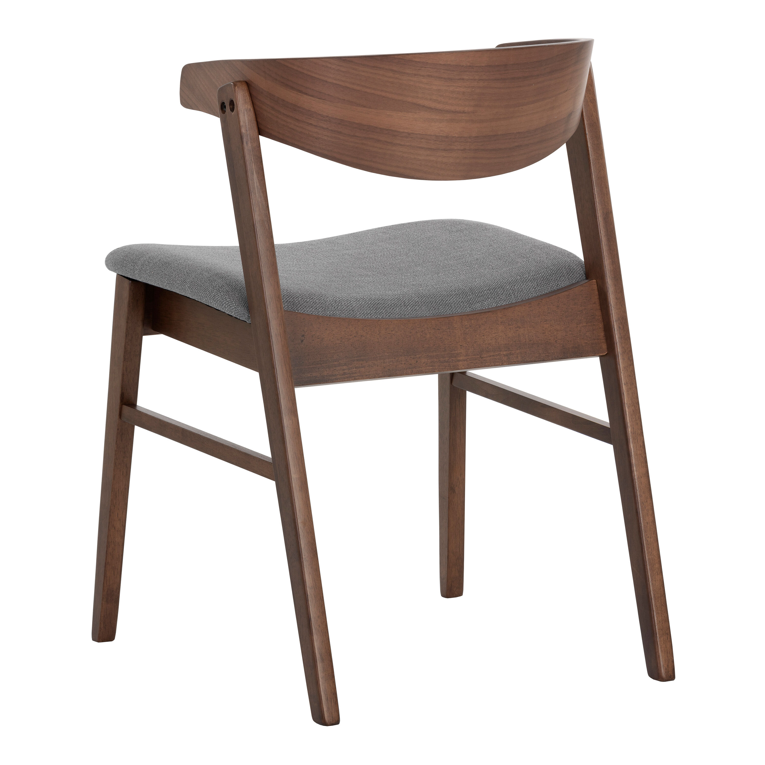 Curved back dining sales chair mid century