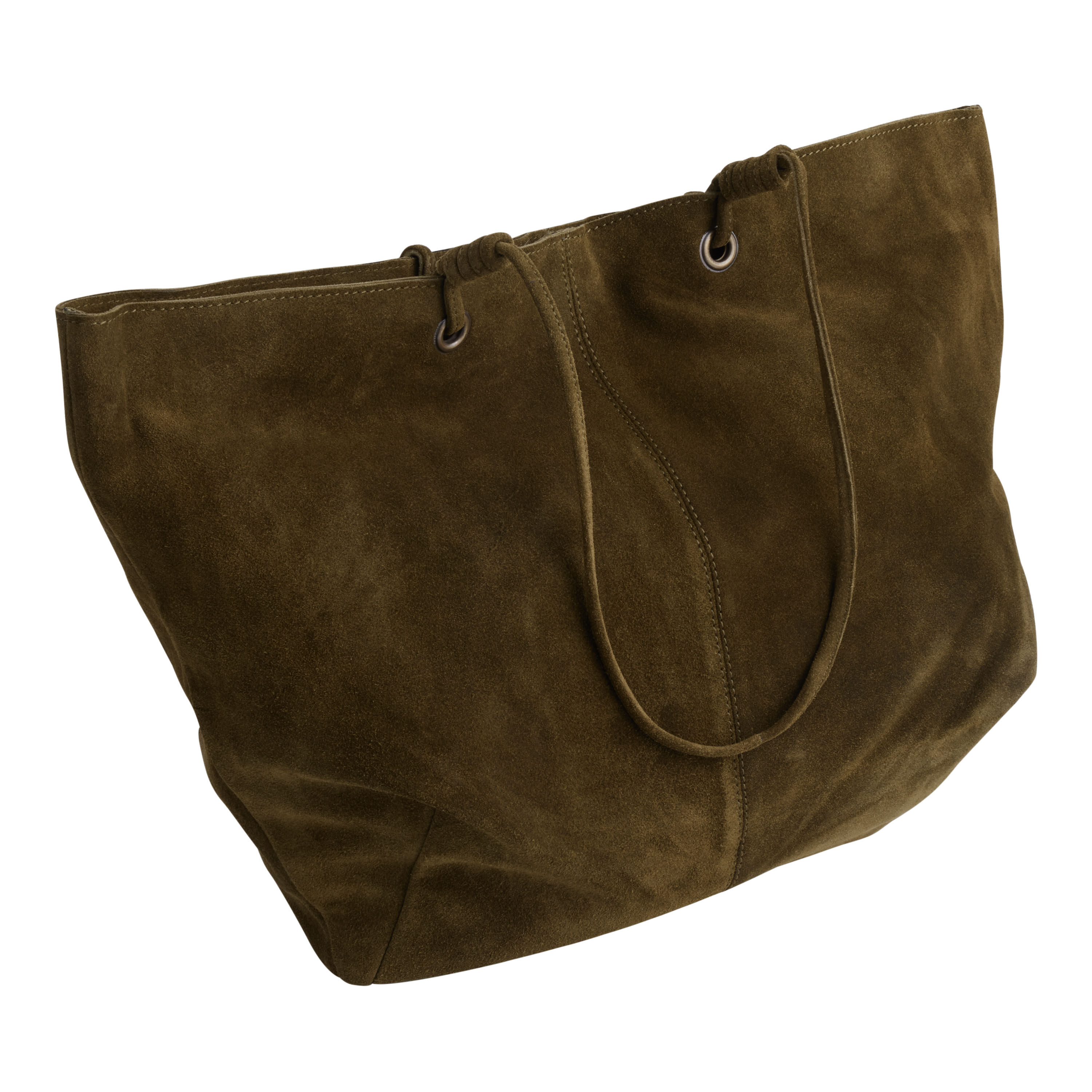 Olive green suede bag best sale
