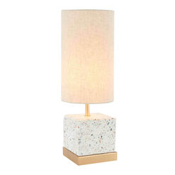 Serena Speckled Concrete Terrazzo Accent Lamp