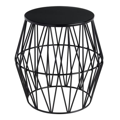 Octavia Faceted Metal Outdoor Accent Stool Octavia Faceted Metal Outdoor Accent Stool