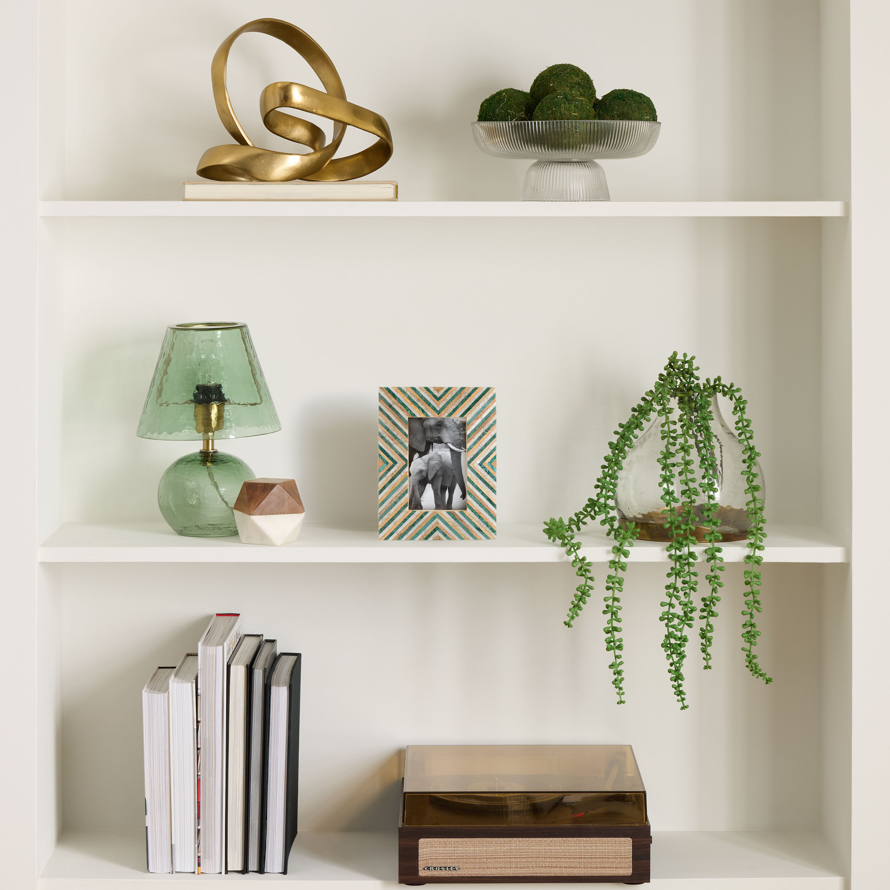 Mango Wood and Resin Chevron Picture Frame